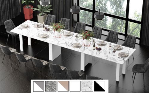 Design Esstisch Tisch HMA-111 XXL ausziehbar 170 bis 410 cm Esszimmer