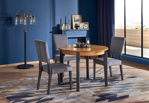 Design Esstisch HAS-111 Massivholz ausziehbar Tisch Echtholzfurnier