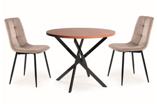 Design Esstisch rund GA-111 Glas Tisch Esszimmer 90x71x90 cm