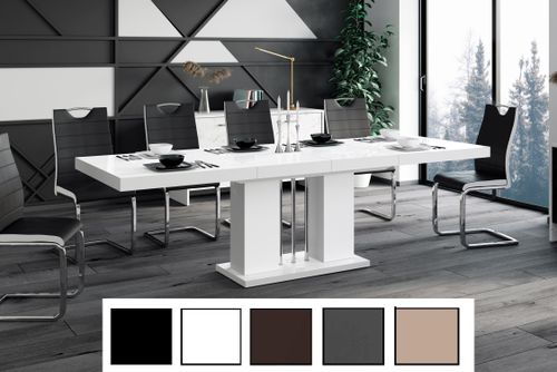 Design Esstisch HLE-111 Hochglanz ausziehbar Tisch Esszimmer 160 - 256 alt-
