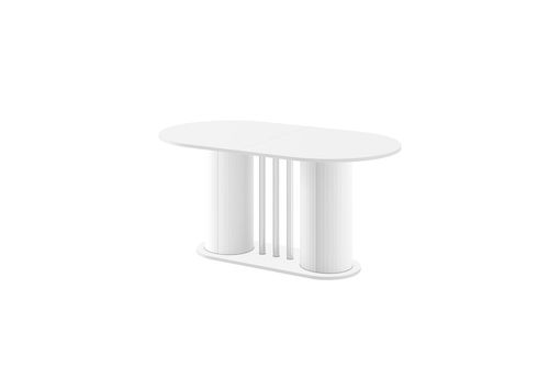 Design Esstisch HCE-111 Oval Hochglanz ausziehbar Tisch Esszimmer rund