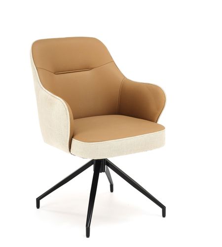 Design Esszimmerstuhl STH-888 Kunstleder Stoff 180 Grad drehbar Stuhl alt-