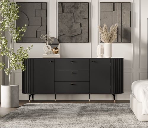 Design Kommode Roma DO-4 Sideboard Schublade Wohnzimmer Ablage Tisch