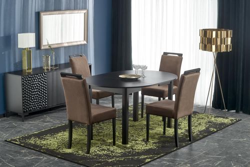 Design Esstisch rund HA-400 ausziehbar Tisch Esstisch 102 - 142cm alt-