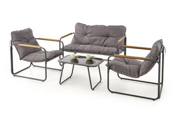 6617-Design-HGA-222-Gartenmoebel-Set-Grau---Braun-4-teilig-mit-Sofa--2-Stuehlen-und-Couchtisch-Gartengarnitur-Outdoor-Terrasse_1.jpg