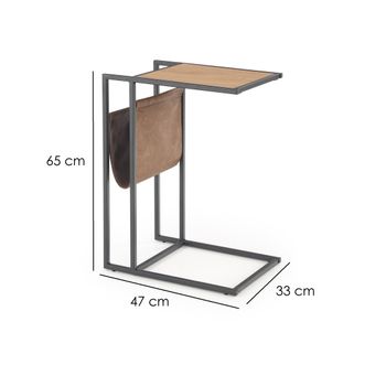 6622-Design-Beistelltisch-HCO-111-Eiche-Gold---Schwarz-47x33x65-cm-mit-Ablage-und-Tasche-Zeitungsstaender-Notebooktisch-Nachttisch_10.jpg