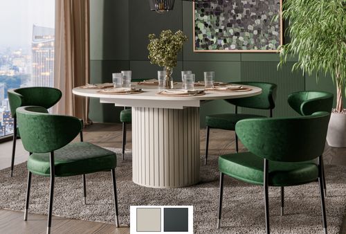 Design Esstisch Tisch Roma DO-9 rund Esszimmer 120 x 76 cm Küchentisch Funktionstisch