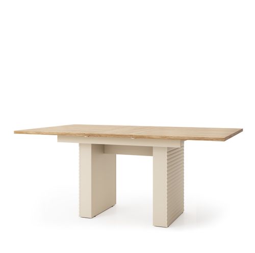 Design Esstisch Tisch DTE-111 Eiche geölt - Cashmere ausziehbar 140 bis 185 cm Esszimmer Ausziehtisch