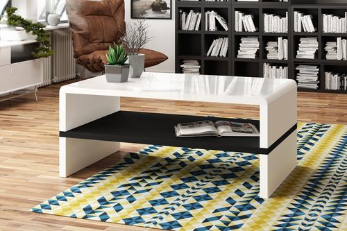 Design Couchtisch Tisch Rock Wohnzimmertisch 100x60x43cm mit Ablagefläche alt-