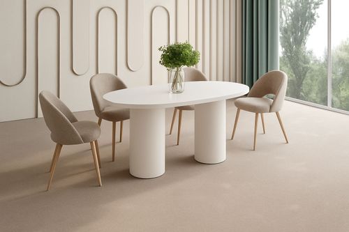 Design Esstisch Tisch Roseo oval 150x75x80 cm Esszimmer Pastellkollektion