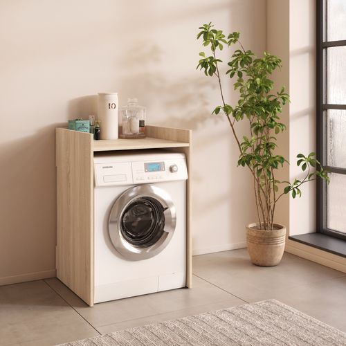 Carl Svensson W-111 Waschmaschinenschrank mit Ablage 66x97x62 cm Badezimmerschrank Waschmaschinenunterschrank alt-