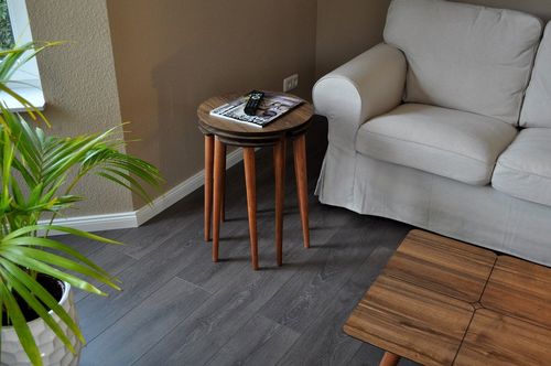 Satztisch Dreisatztisch Tisch  Svensson LA-1nu Walnuss Nussbaum / B-Ware  alt-