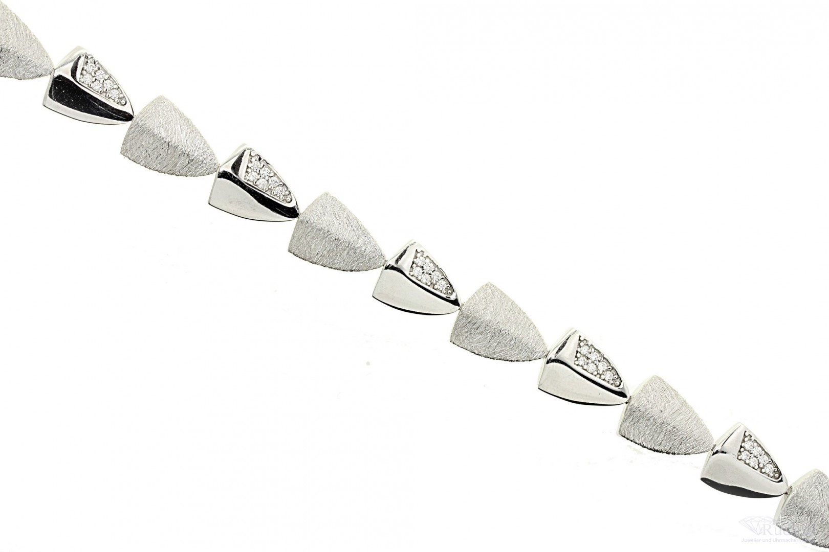 Damen Armband 925 Sterling Silber Feder filigran 16-19 cm Karabiner Verschluß 