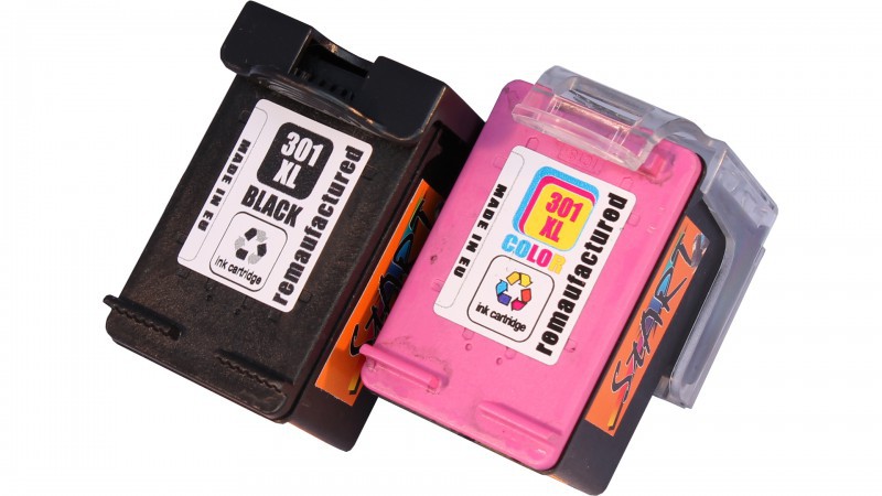 2 Compatible Ink Cartridges to HP HP301  (BK, Colours) XL