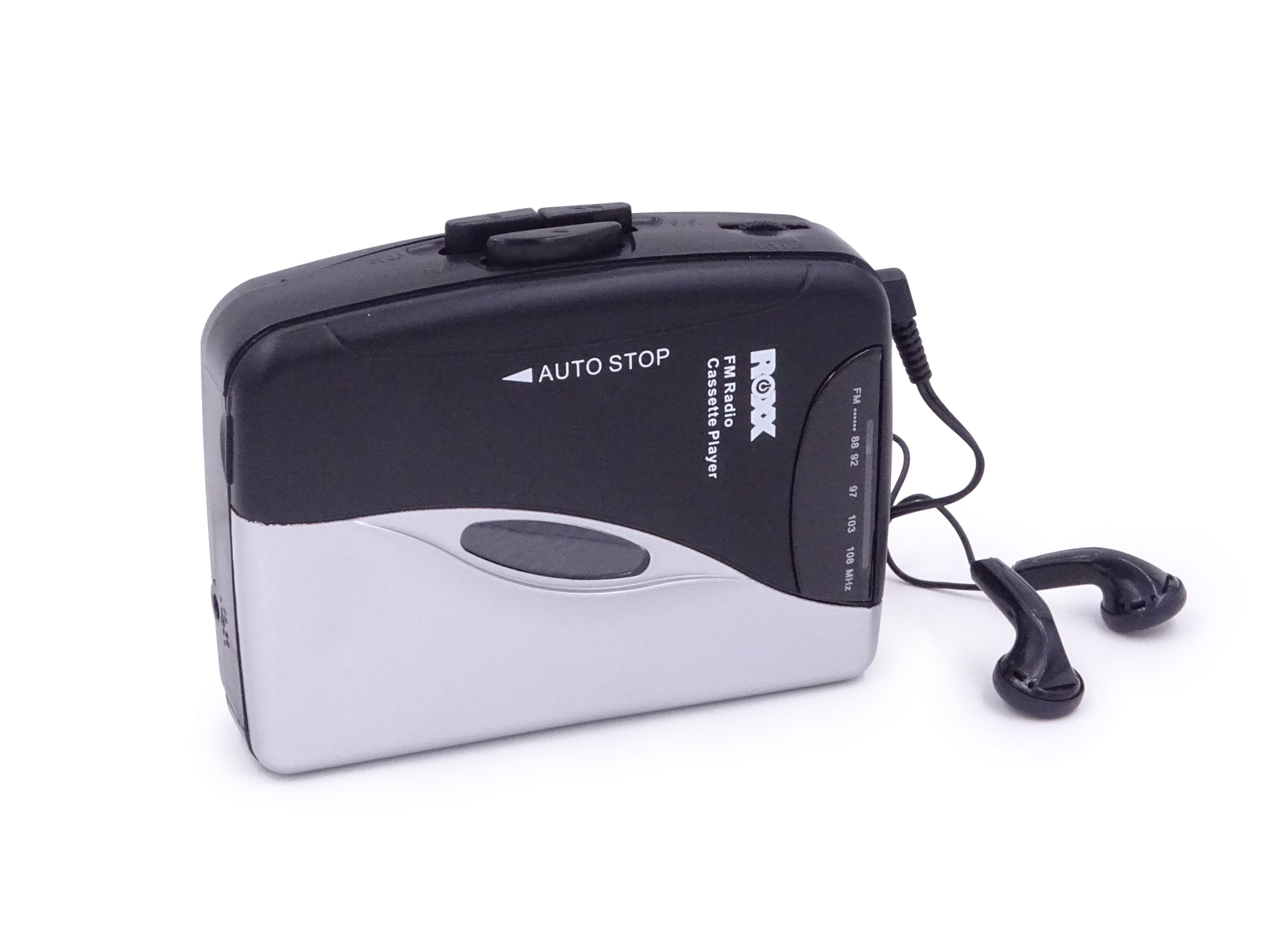 Tragbarer Kassettenabspieler Kassetten Player mit UKW Radio ROXX PCP