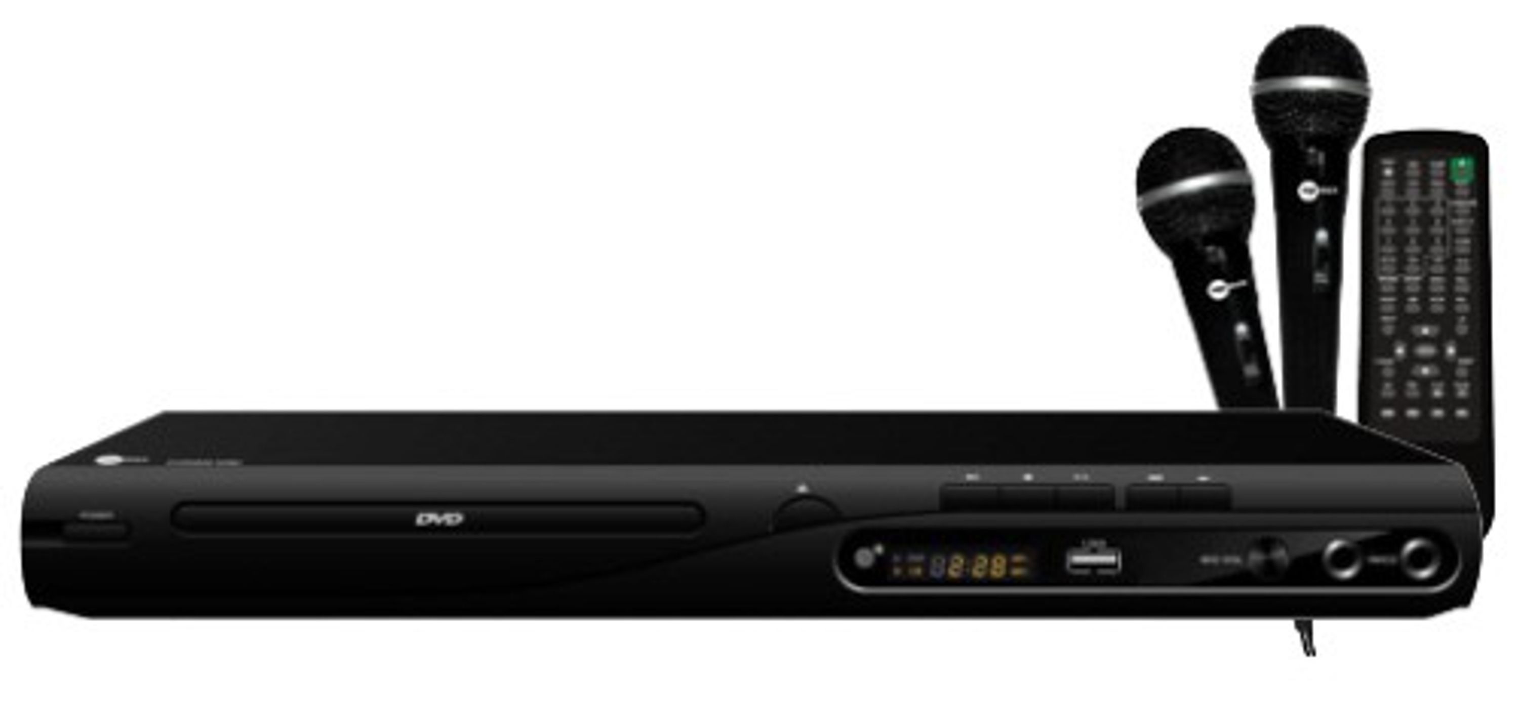 DVDPlayer USB, MPEG4, Karaokefunktion und 2 Mikrofone eBay