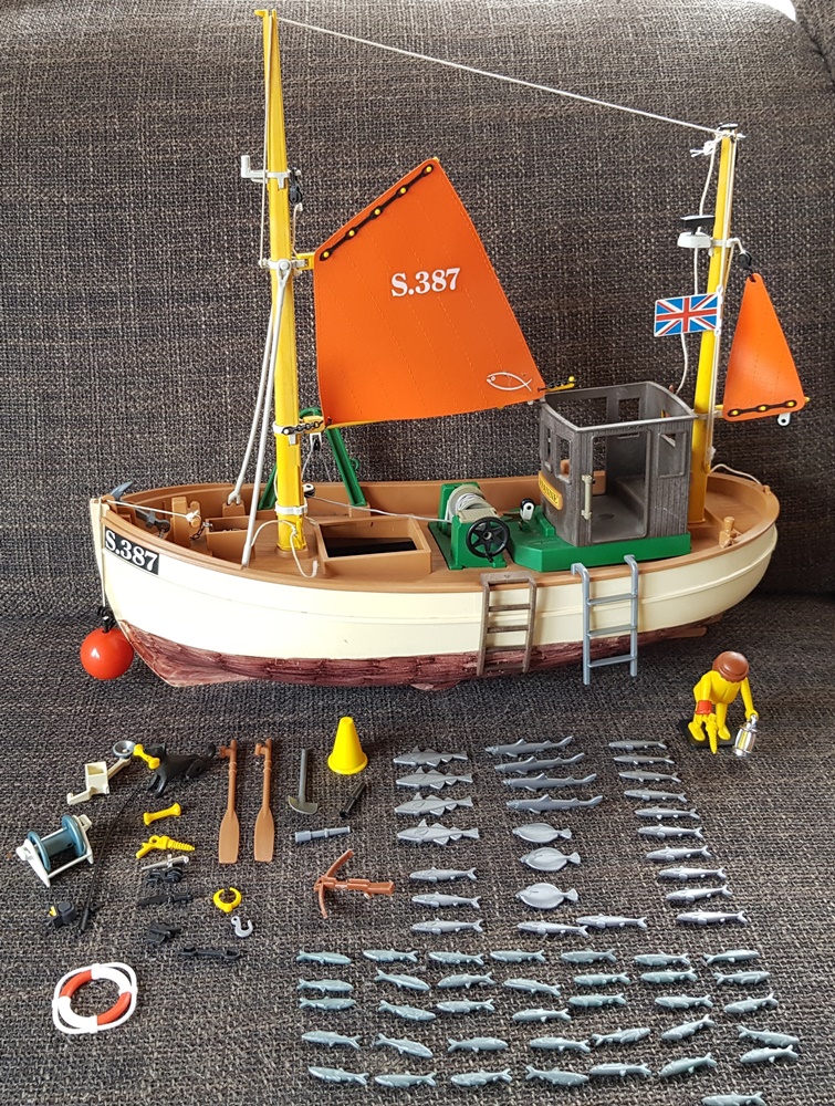 PLAYMOBIL FISCHKUTTER SUSANNE 3551 SCHIFF BOOT RARITÄT | eBay