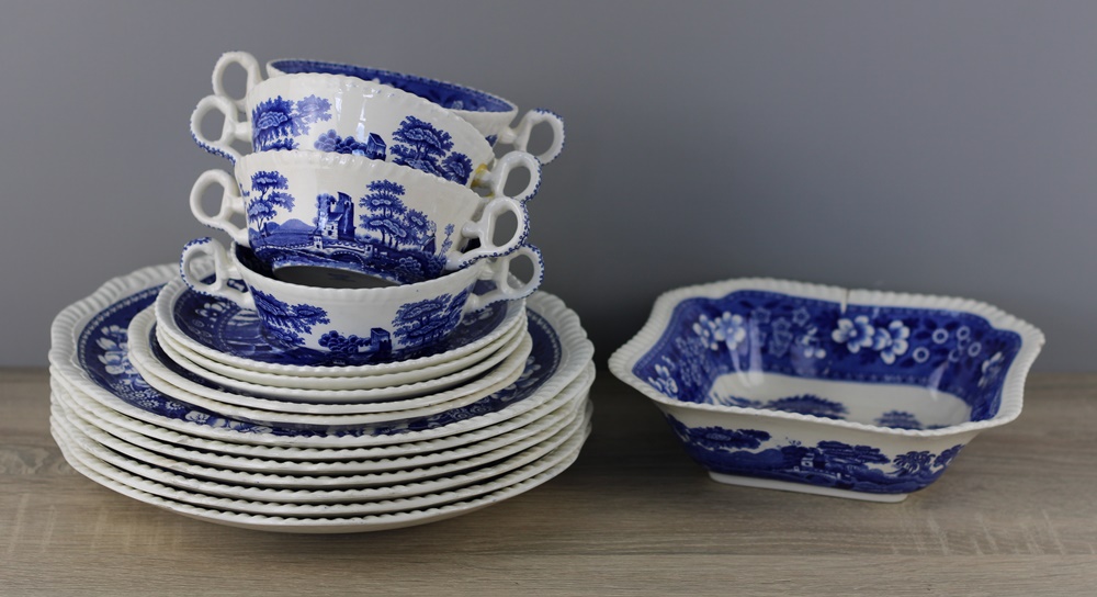 Spode Blue Tower Untertasse perfektgedeckt.de