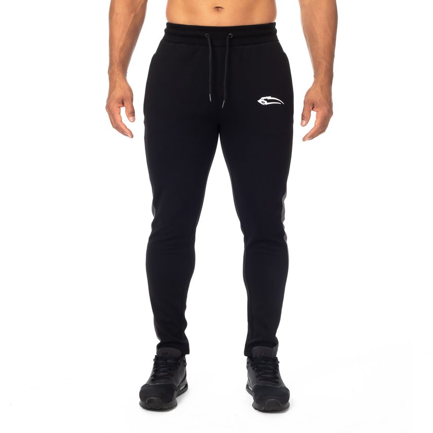 Men Slim Fit Tracksuit Sports Gym Pants Zipper Skinny Joggers Sweatpants Trouser