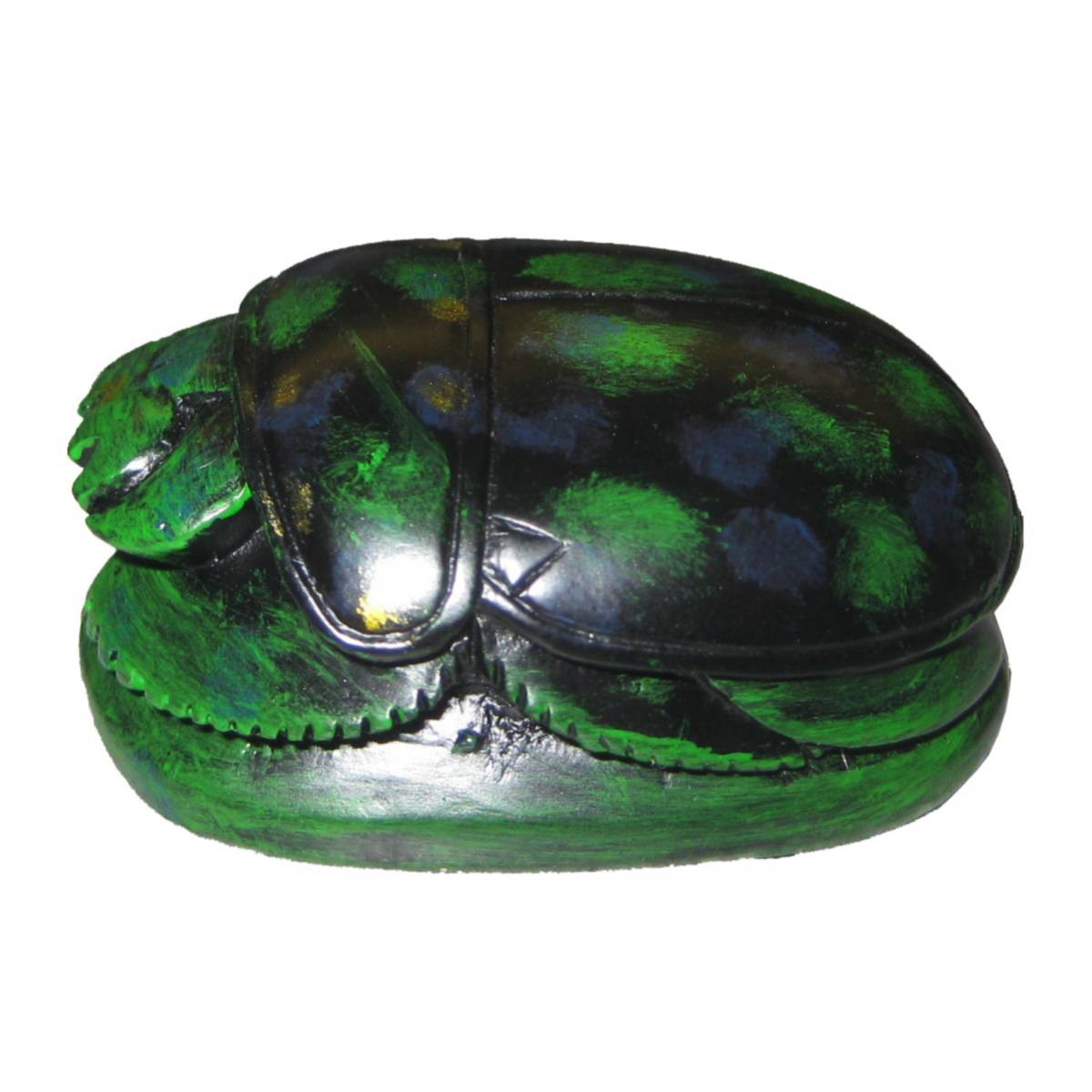Ägyptischer Scarabäus grün 5cm Isideco