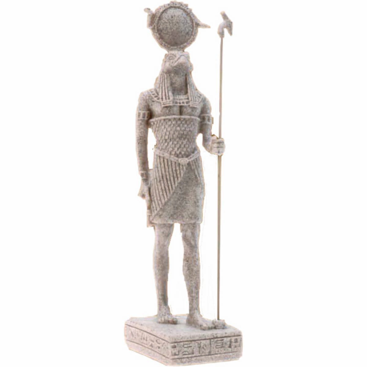 Ägyptischer Horus stehend steinfarbend 21cm Isideco