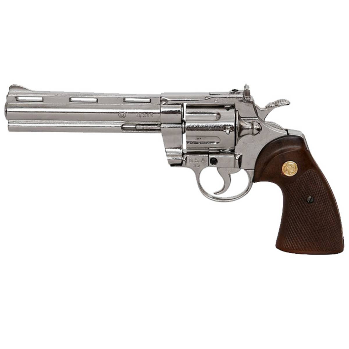 6“ Deko Zombiekiller Revolver Colt Phyton .357 Magnum 31cm 1955 Isideco