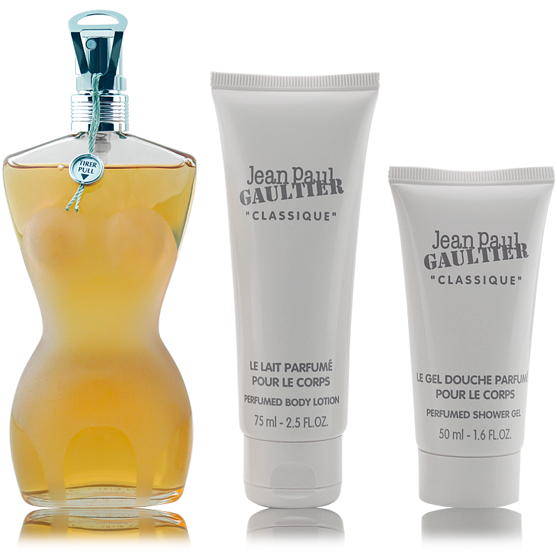 Jean Paul Gaultier Classique Eau de Toilette 100ml + Body Lotion 75ml + Shower Gel 50ml Parfum