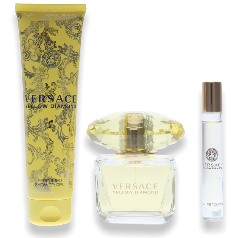 Versace Yellow Diamond Eau de Toilette 90ml + Shower Gel 150ml + Mini