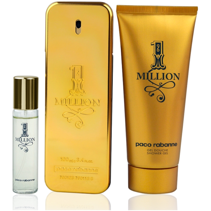 Paco Rabanne One Million Eau de Toilette 100ml + Shower Gel 100ml + EdT
