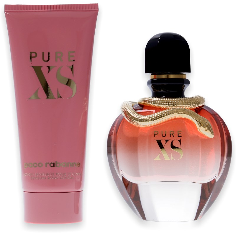 Paco Rabanne Pure Xs For Her Eau De Parfum 80ml Body Lotion 100ml