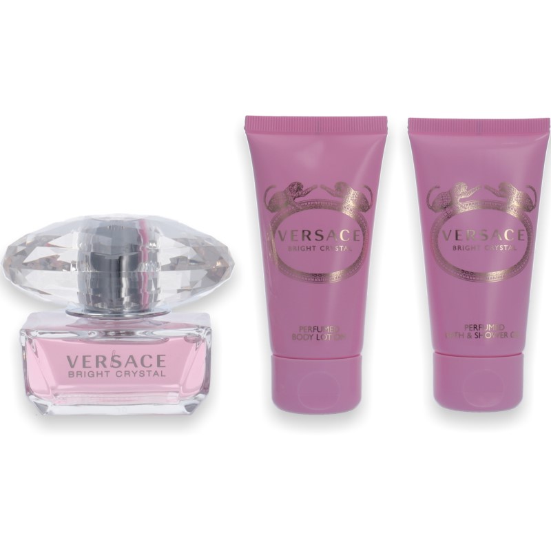 Versace Bright Crystal Eau de Toilette 50ml + Body Lotion 50ml + Shower