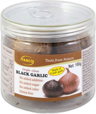 Yanco schwarzer Knoblauch 100g | Soloknoblauch - eine Zehe | Black Garlic |  Yoaxia - Lebensmittel und Ambiente aus Asien