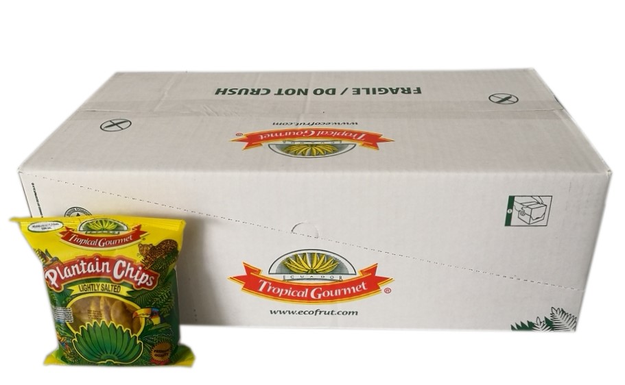 [ 20x 85g ] TROPICAL GOURMET Bananen Chips [ leicht gesalzen ] aus