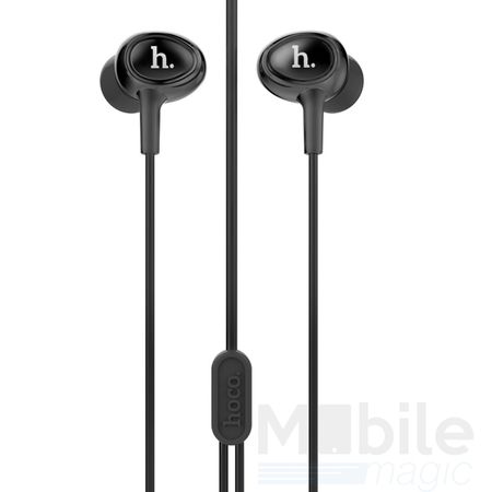 Hoco Pro In Ear Kopfhörer Headset 3.5mm mit Mikrofon und Fernbedienung SCHWARZ – Bild 2