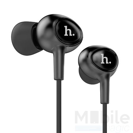 Hoco Pro In Ear Kopfhörer Headset 3.5mm mit Mikrofon und Fernbedienung SCHWARZ – Bild 1