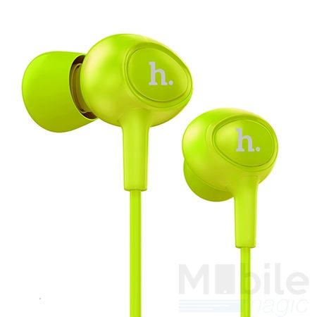 Hoco Pro In Ear Kopfhörer Headset 3.5mm mit Mikrofon und Fernbedienung GRÜN – Bild 1