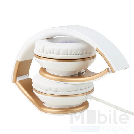 In Tone On-Ear Kopfhörer 3.5mm Faltbar mit Mikrofon WEISS – Bild 2