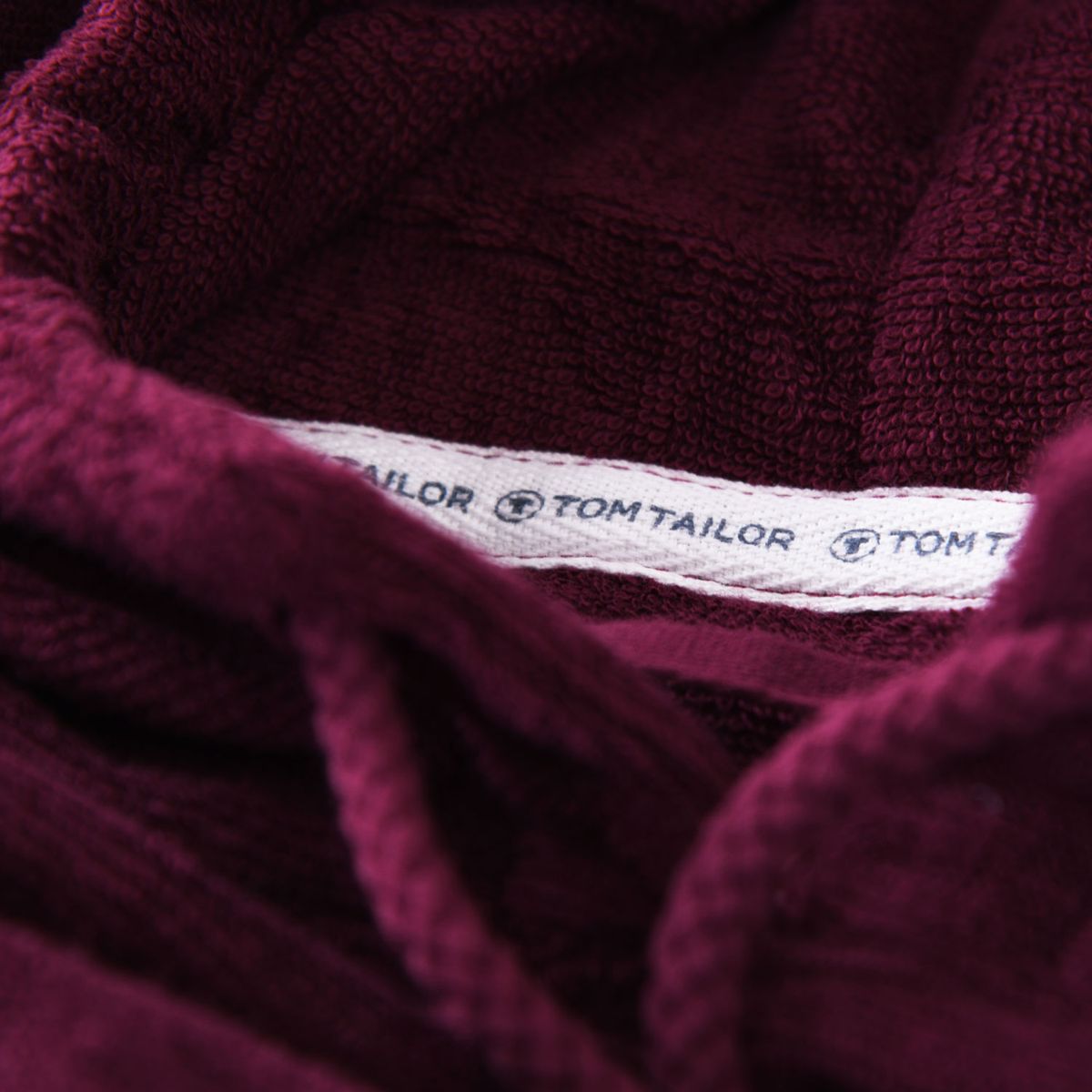 TOM TAILOR Surf Poncho für Damen und Herren, S-M, 100% Baumwolle/ Frottier, Badeponcho mit Kapuze, Bauchtasche und Logostickerei, Blau (Dark Navy