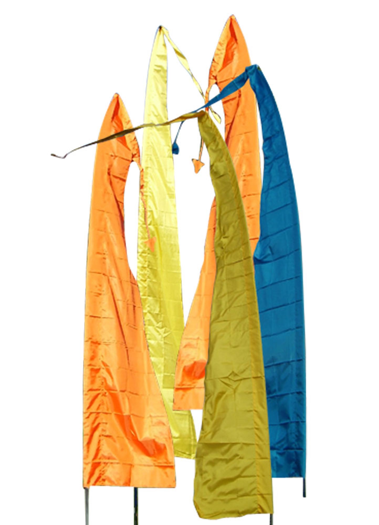 Drachenfahnen-Stoff DRAGON mit Herz-Spitze, verschiedene Farben und