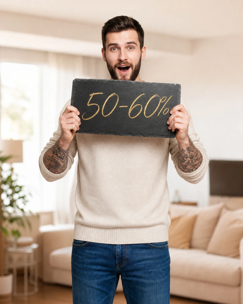 50-60%