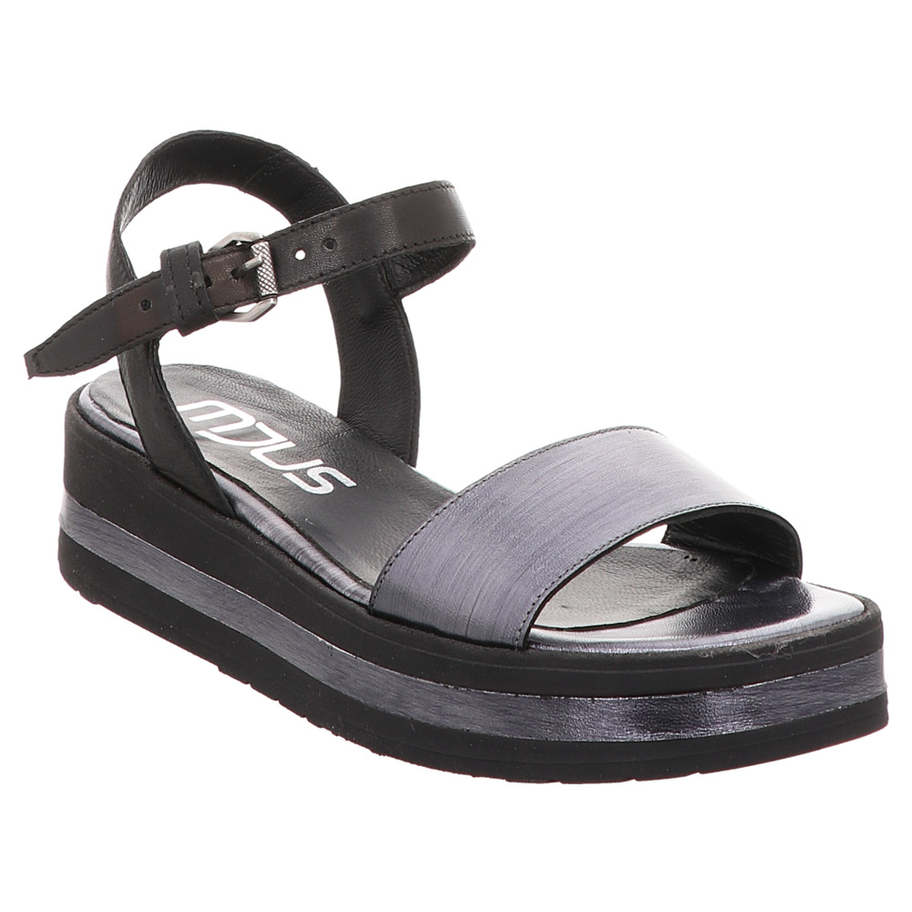 Mjus Plateau Sandalette Schwarz Grau Muller Das Schuhhaus