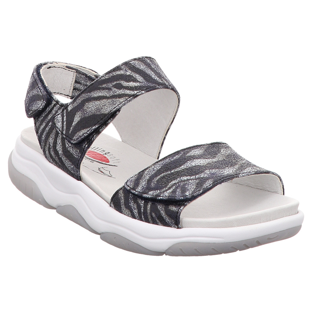 Gabor | Rollingsoft Sandale blau | safari bluette | Müller Gabor Rollingsoft, Damen Ballerinas: : Schuhe