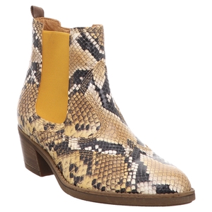 Zinda Boots in dunkelbraun mit gelber Sohle Chelsea Zinda Boots in dunkelbraun mit gelber Sohle Chelsea