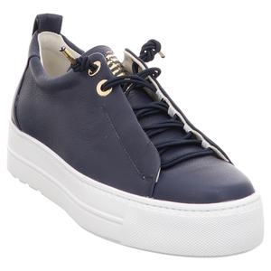 Damen Sneakers Plateau Amazon Plateau Sneaker Blau Sneaker Leder