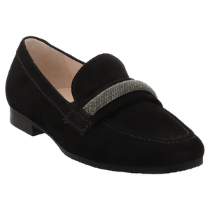 Gabor Comfort | 42.433 | Penny Loafer Strass | Veloursleder | schwarz