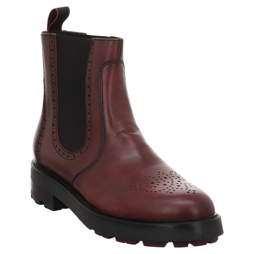 Chelsea Boots Damen Schlupfstiefel Damen Cognac Serfan Chelsea