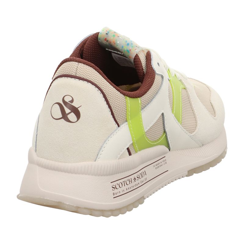 Scotch & Soda, Vivex sneaker kontrasztos részletekkel, Fehér
