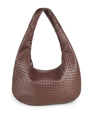 Apple of Eden - Sardinien Hobo Woven Brown- Handtasche darkbrown | dunkelbraun