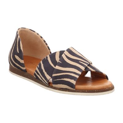 Apple of Eden - Chiusi 41 - offene Ballerinas - Zebralook cebrano | bege | zebra