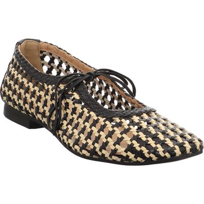 Gioseppo - WORDEN - 79106-P-NEGRO - Ballerina aus geflochtenem Leder - schwarz schwarz